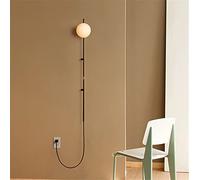 GMJGCIRVC Modern Simple Wall Lamp - with Plug E14 Bedroom Bedside Lamp Mirror Light Living Room Bathroom Light Wall Sconce Wall Light,Pendant Lighting Ceiling Chandelier
