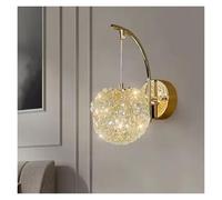 GMJGCIRVC Nordic Modern Luxury Crystal Ball Head Wall Light for Bedroom Study Dining Hall Hallway Villa d Art Design Decor Wall Lamp