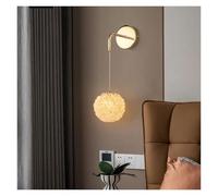 GMJGCIRVC Nordic Modern Luxury Crystal Ball Head Wall Light for Bedroom Study Dining Hall Hallway Villa d Art Design Decor Wall Lamp