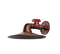 GMJGCIRVC Retro Iron Steampunk Water Pipe Loft Wall Lamp Shade Vintage E27 LED Lights Cover for Bedroom Living Room Bedside