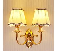GMJGCIRVC Retro Lights Fixture, European Wall Light European Wall Lamp, Iron Wall Sconces, Cloth Shade Bedroom Bedside Wall Fitting, Stairs Aisle Lights Wall Lighting Fixture