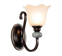 GMJGCIRVC Simple Wrought Iron Retro Nordic Wall Lamp Living Room Wall Stairway Aisle Simple European Bedside Wall Sconce