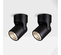 GMJGCIRVC Spotlight,20W Led Ceiling Spotlight, Indoor Adjustable Downlight Accent Spot Lamp ?Wall Spot Lighting Fixture, Black Aluminum Wall Lamp Directional Spotlight for Shop Exhibitio/3000K