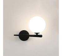 GMJGCIRVC Wall Lamp Indoor Lighting LED Milky White Glass Ball Wall Lights Living Room Corridor Metal Wall Mount Sconce Fixture Bathroom Wall Sconce Lighting Fixture LED Wall Lighting