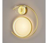 GMJGCIRVC Wall Lamp,Led Wall Sconce Bedroom Bedside Light, Creative Wall Sconces with Acrylic Decoration, Living Room Modern Wall Lighting Fixtures, 10W Indoor Wall Wash Lights/d-3000K/Right