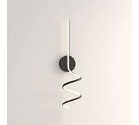 GMJGCIRVC Wall Lamp,Led Wall Sconce Minimalist Spiral Wall Light Indoor Linear Wall Lamps, 26W Headboard Lighting Fitting Living Room Wall Decor Lamp, Modern Hallway Bedroom Bedside Lights/White-4000