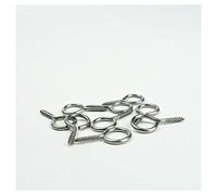 GMJTSRWV Screws 50PCS 27mm Eye Screw Bolt Hook Stainless Steel Screw Eye DIY Rope Accessories Picture Frame Wire Goods Wood Stainless Steel Screws