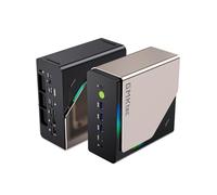 GMKtec EVO-T1 AI Mini PC Ultra 9 285H (up to 5.4GHz) Mini Gaming Computer, 96GB DDR5 (48GB*2) 2TB PCIe 4.0 SSD 3X M.2 Expansion Slots, Oculink, Quad Screen 8K Display