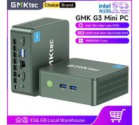 GMKtec G3 Mini PC Intel Alder Lake N100 Windows 11 Pro Desktop Computer 8/16GB RAM 256/512GB PCIe M.2 SSD WiFi 6 BT5.2 Mini PC G3