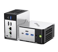 GMKtec M8 AMD Ryzen 5 Mini PC Windows 11 PRO 6650H (Beat 7430U, 6C/12T 4.50Ghz),16GB LPDDR5x 6400MHz RAM + 512GB Hard Drive PCle SSD/Dual NIC LAN 2.5GbE/Oculink/USB4/HDMI/USB-C/Micro PC