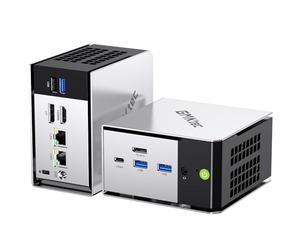 GMKtec M8 AMD Ryzen 5 Mini PC Windows 11 PRO 6650H (Beat 7430U, 6C/12T 4.50Ghz),16GB LPDDR5x 6400MHz RAM + 512GB Mini Computer PCle SSD/Dual NIC LAN 2.5GbE/Oculink/USB4/HDMI/USB-C/Micro PC