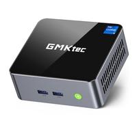 GMKtec Mini Desktop Computer, M3 Intel Core i5 12450H (8C/12T, up to 4.40GHz) W-11 Mini PC 16GB DDR4 (8GB*2) 512GB SSD, 2X HDMI 4K, 4X USB 3.2, USB-C, WiFi 6, BT 5.2, RJ45 2.5G Black