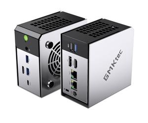 GMKtec Mini PC AMD Ryzen 5 PRO 6650H (Turbo 4.50GHz) 16GB DDR5 512GB NVME SSD Dual NIC LAN 2.5GbE Oculink, USB4, HDMI, USB-C Desktop Computer M8