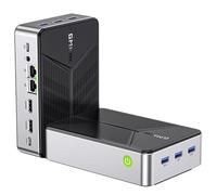GMKtec Mini PC NAS Intel N150 Dual Boot System Desktop Computer 12GB DDR5 64GB EMMC+512GB SSD, 4*M.2 NVMe Slots, Dual NIC 2.5G, USB-C/USB 3.2 10Gbps, Network Attached Storage Upgraded G9