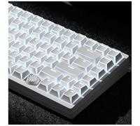 GMKWTL XVX White Shine Through Keycaps, PBT Keyboard Keycaps Cherry Profile, Custom Translucent Keycap Sets Suitable for 60% 65% 75% 80% 100% Mechanical Keyboard