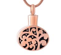 GMLRTOSPT Tree Of Life in Oval Stainless Steel Cremation Pendant Necklace Souvenir Urn Necklace Ashes Holder Memorial Jewelry-KKK_h