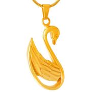 GMLRTOSPT White Swan Cremation Memorial Jewelry as Presents to Women Urn Necklace for Ashes Funeral Keepsake Pendant-GOLD