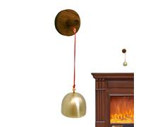 Gmokluytw Bell for Door Opening - Wooden Doorbell Wind Chime | Vintage Self-Adhesive Shopkeeper's Bell for Entryway, Porch, Barn Door, Housewarming Decor and Charming Decorative Bell