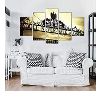 Gmoope Prints On Canvas 5 Piece Wall Art Print Canvas Painting You Will Never Walk Alone Liverpool Hd Print 5 Panel Canvas Pictures Poster Home Wall Decoration Artwork Mural Photo