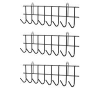Gmozkrn 3 Pack 48 Inch Garden Tool Organizer, Space-Saving Wall Mounted Garage Tool Rack for Storage Tools, Equipment, Shovels, Rakes, Hose(120cm)