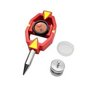 GMP111 Mini Surveying Prism, Compatible with Leica Total Station Measuring Instruments (with tip but Without Pole) - (Copper Plated +17.5mm)