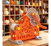 GmpTzitzith 3d Filament Spool Winder, Removable Modular Design For Wires Weighing 1kg, No More Tangled Or Crossed Filament, For 3d Printing Enthusiasts, Textile Artists Orange-Manual