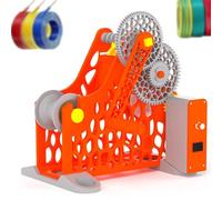 GmpTzitzith 3D Printer Filament Respooler, Manual Electric Spool Winder, No Tangling, Removable For 1kg Spools, For 3d Printing Enthusiasts And Textile Artists C.OrangeElectric