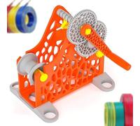 GmpTzitzith 3D Printer Filament Respooler, Manual Electric Spool Winder, No Tangling, Removable For 1kg Spools, For 3d Printing Enthusiasts And Textile Artists A.OrangeManual