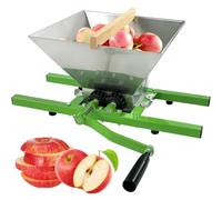 GmpTzitzith Fruit Wine Classic Crusher, Master Manual Fruit Crusher, Large Stainless Steel Hoopper, Perfect For Outdoor Use, Farms, Homesteads, Cider Making