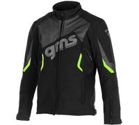GMS Arrow Motorcycle Softshell Jacket, black/green, size XXL