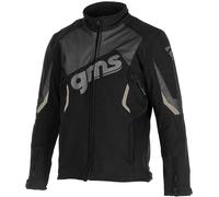 GMS Arrow Motorcycle Softshell Jacket, black/grey, size L