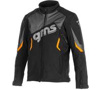 GMS Arrow Motorcycle Softshell Jacket, black/orange, size S