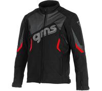 GMS Arrow Motorcycle Softshell Jacket, black/red, size S