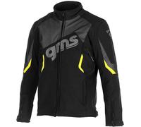 GMS Arrow Motorcycle Softshell Jacket, black/yellow, size S
