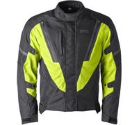 GMS Avon WP waterproof Motorcycle Textile Jacket, black-yellow, size 2XL for Men