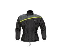 GMS Douglas Motorcycle Rain Jacket, black-yellow, size 9XL for Men