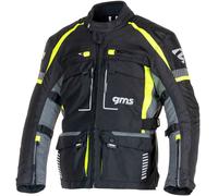GMS Everest 3in1 Motorcycle Textile Jacket, black/yellow, size S