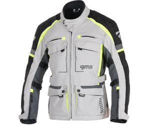 GMS Everest 3in1 Motorcycle Textile Jacket, grey/yellow, size S