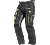 GMS Everest Motorcycle Textile Pants, black-yellow, size L for Men