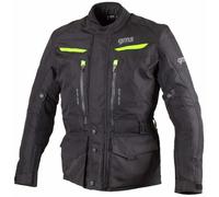 GMS Gear Motorcycle Textile Jacket, black-yellow, size S for Men
