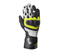 GMS GR-1 SF perforated Motorcycle Gloves, black-white-yellow, size 2XL for Men