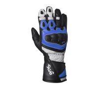 GMS GR-1 SF perforated Motorcycle Gloves, black-white-blue, size XL for Men