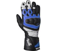 GMS GR-1 SF perforated Motorcycle Gloves, black-white-blue, size S for Men
