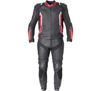 GMS GR-1 Two Piece Motorcycle Leather Suit, black-white-red, size 54 for Men