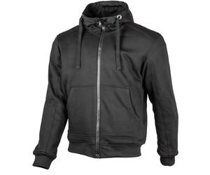 GMS Grizzly Waterproof Motorcycle Hoodie, black, size 2XL for Men