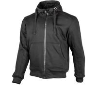 GMS Grizzly Waterproof Motorcycle Hoodie, black, size M