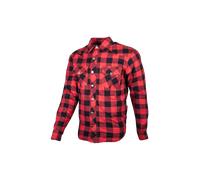 GMS Jaguar Motorcycle Flannel Shirt Black/RedXL Black,Red