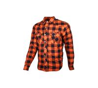 GMS Jaguar Motorcycle Shirt, black-orange, size L for Men