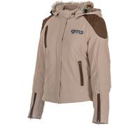 GMS Luna Ladies Motorcycle Softshell Jacket, brown, size XL for Women