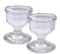 GMS Optical Glass Eye Wash Cups - Stye Eye Treatment - Soothing Relief from Allergens, Irritants, Makeup, Dust, Dry Eyes and More - Alternative to Eye Drops - (2 Pack)